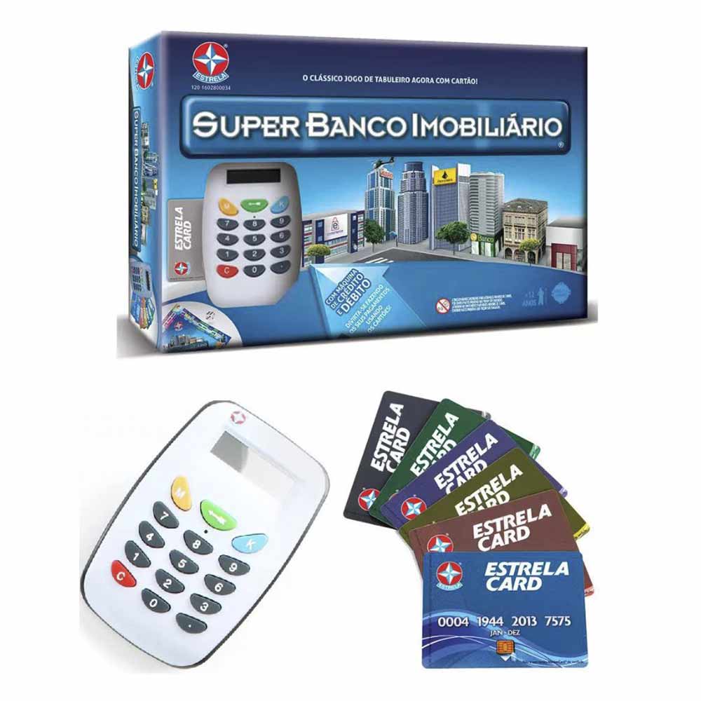 Jogo Super Banco Imobiliário Tabuleiro Estrela