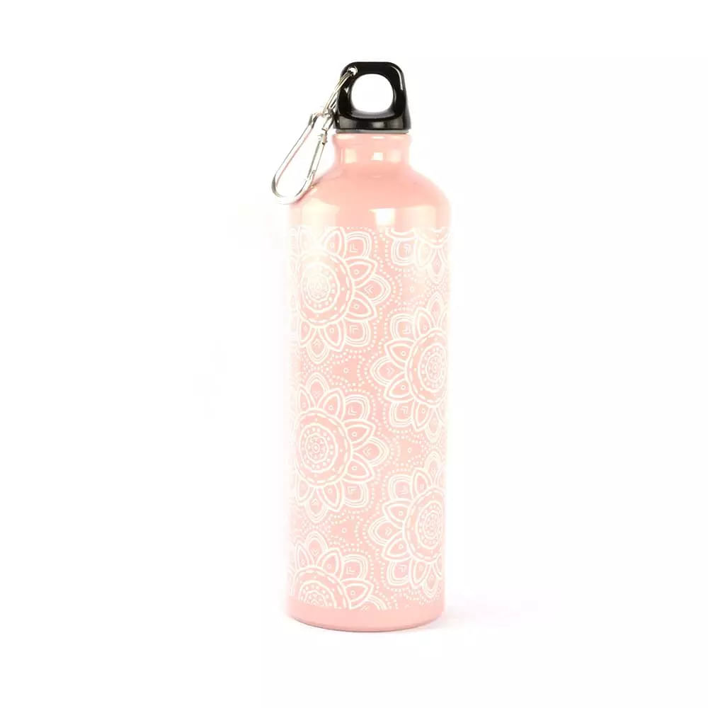 Garrafa Squeeze Le Mandala Alumínio com Mosquetão 750ml