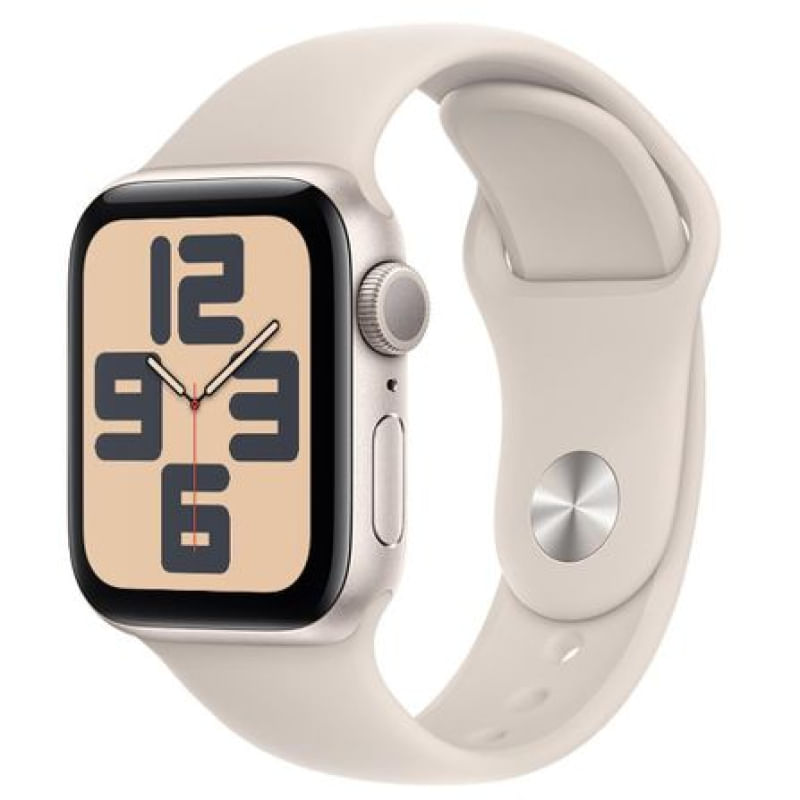 Apple Watch SE (GPS 40 mm) Caixa Estelar de Alumínio Pulseira Esportiva Estelar