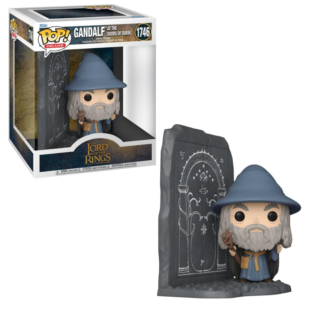 Boneco Funko Pop! Deluxe O Senhor dos Anéis - Gandalf e o Portão de Durin