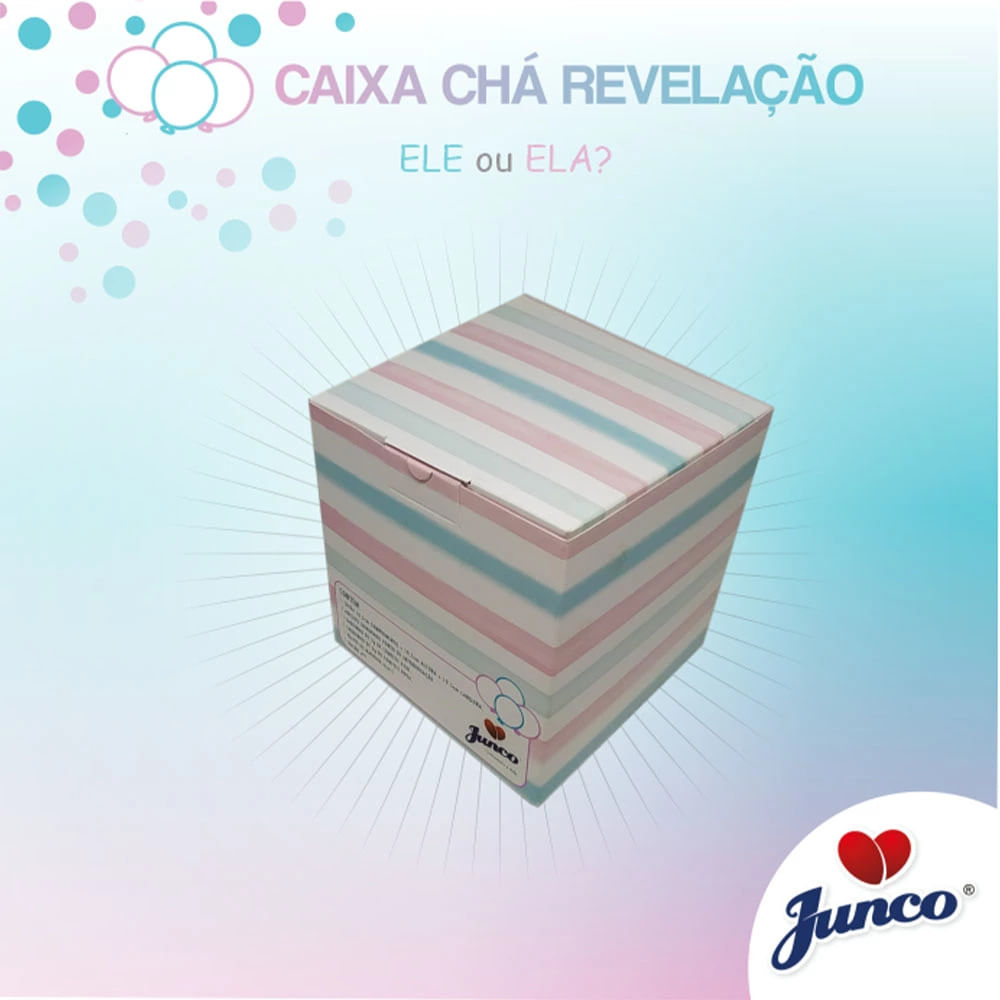 Caixa Chá Revelação Junco Listrada