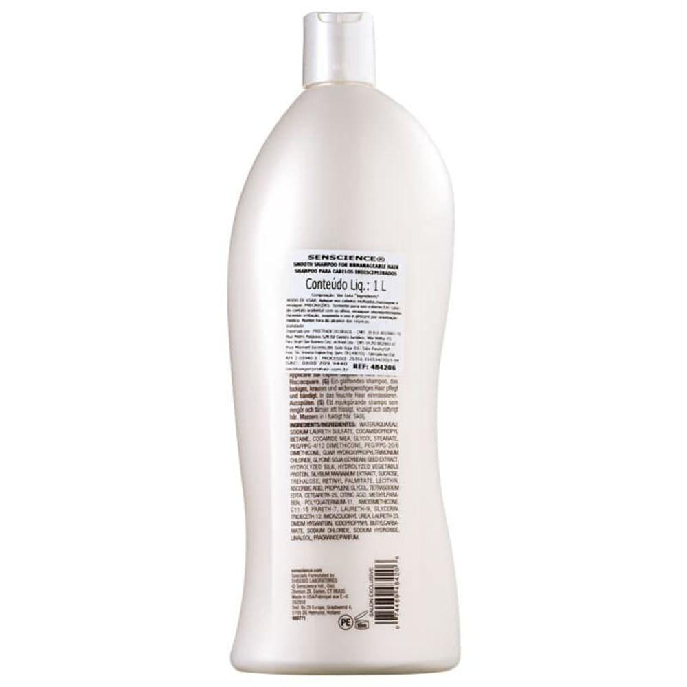 Senscience Smooth Shampoo 1L - Cabelos Macios