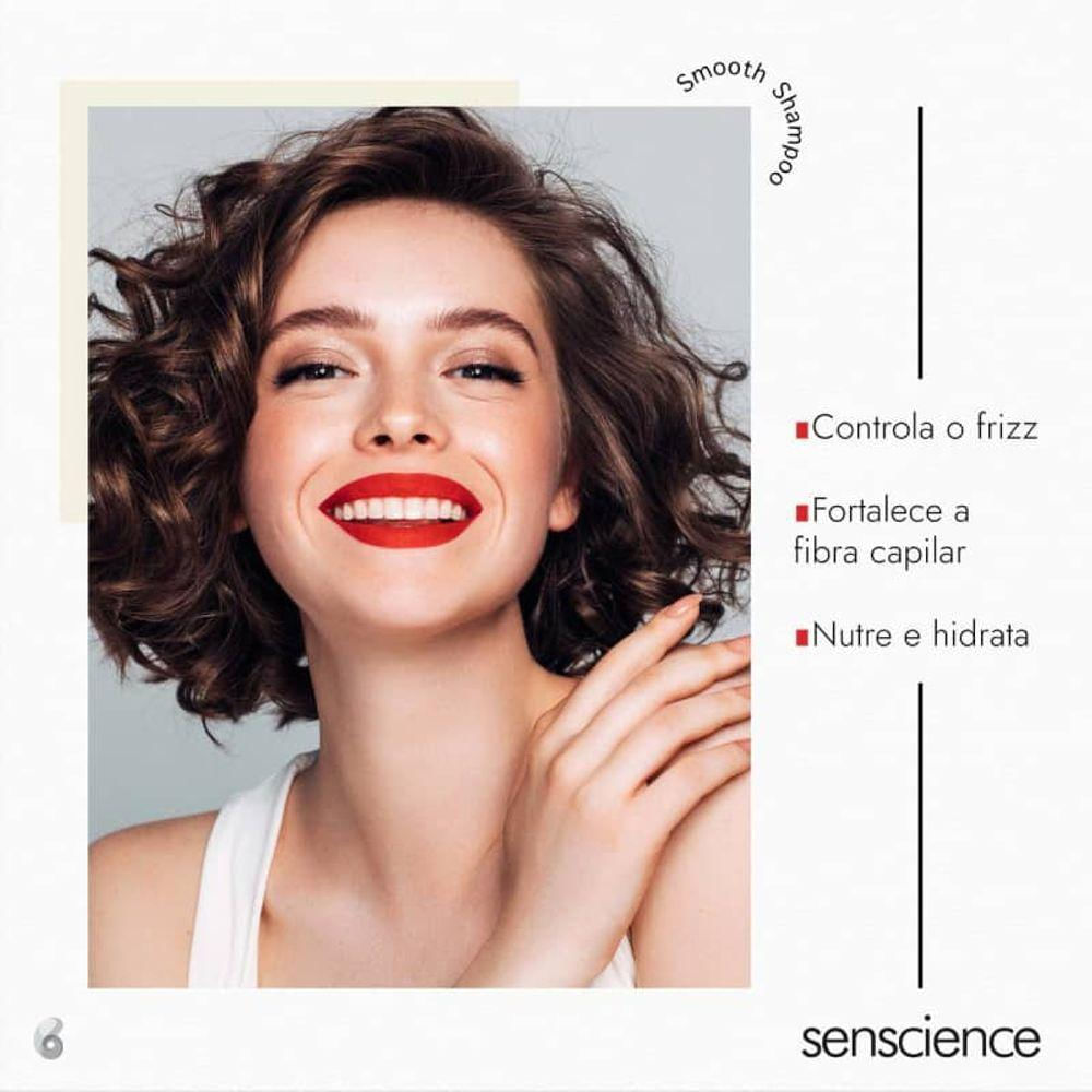 Senscience Smooth Shampoo 1L - Cabelos Macios