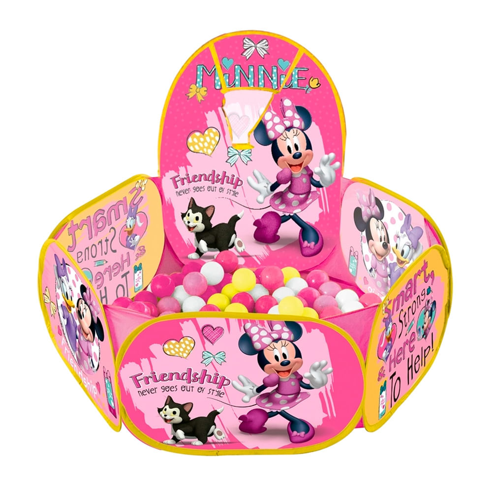 Piscina de Bolinhas Zippy Toys com Cesto Minnie