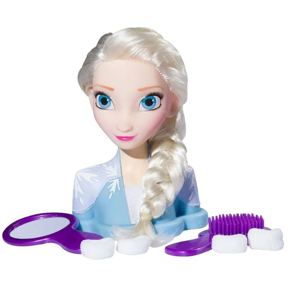 Boneca Busto Frozen Elsa Babybrink Styling Head - Le biscuit