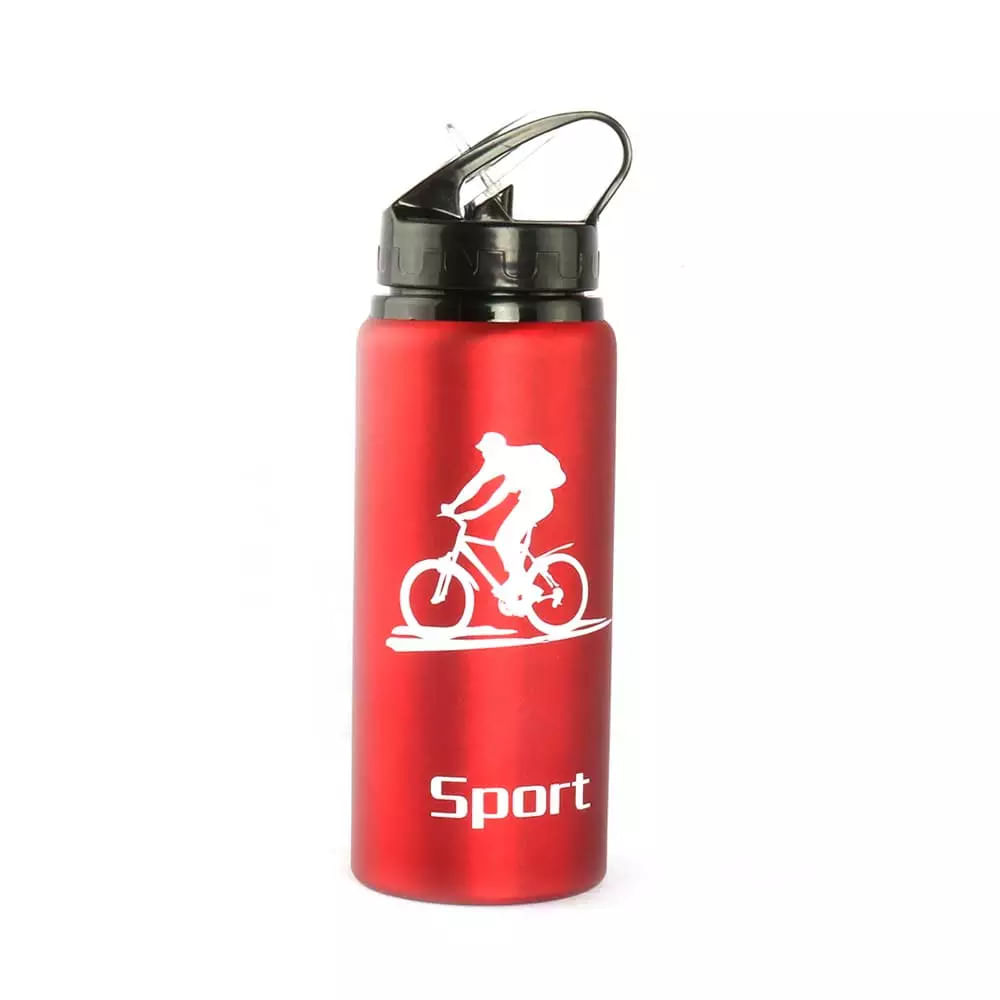 Garrafa Squeeze Le Track Alumínio Vermelho 600ml