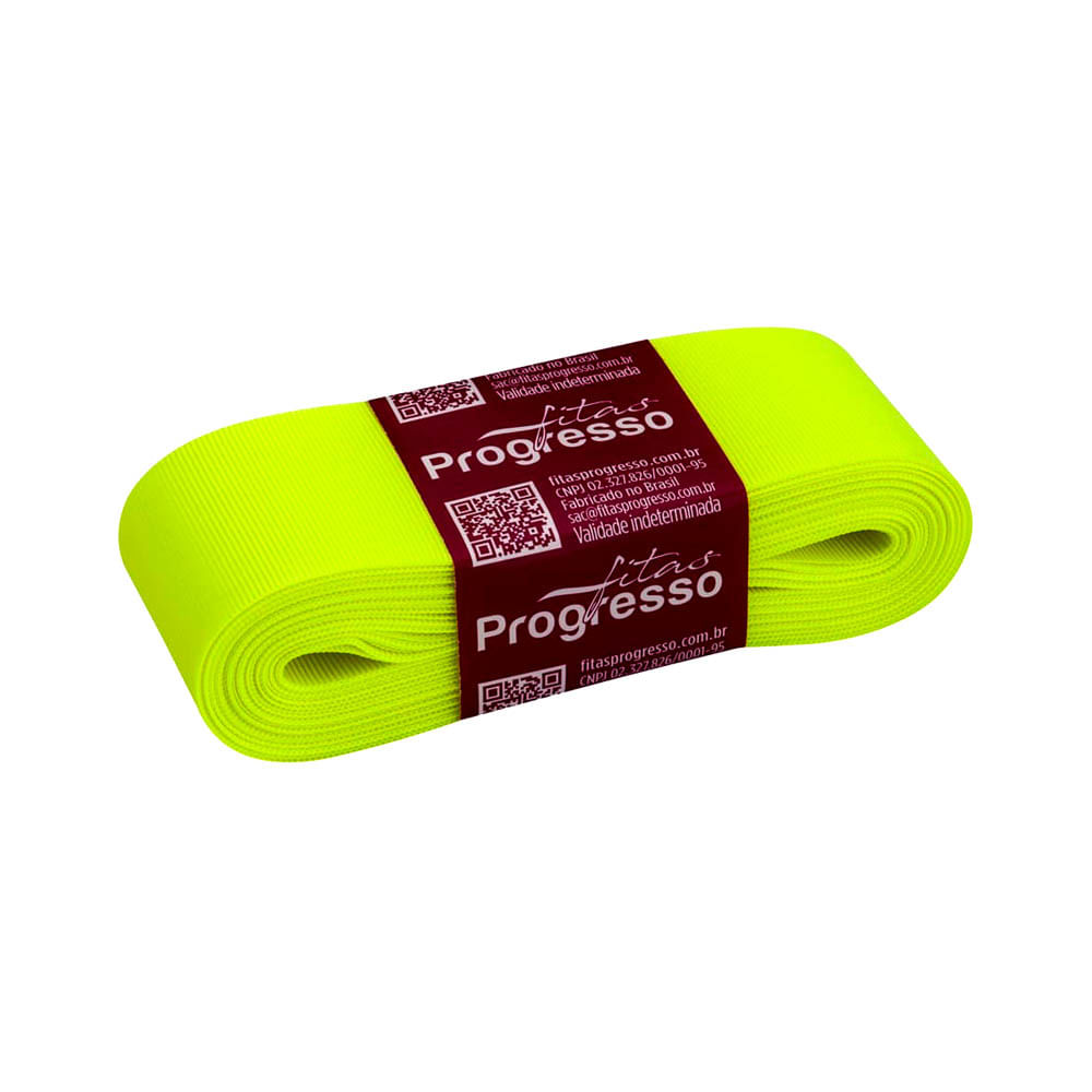 Fita de Gorgurão Progresso GP Nº09 38mm Peça com 10m Verde Cítrico 280