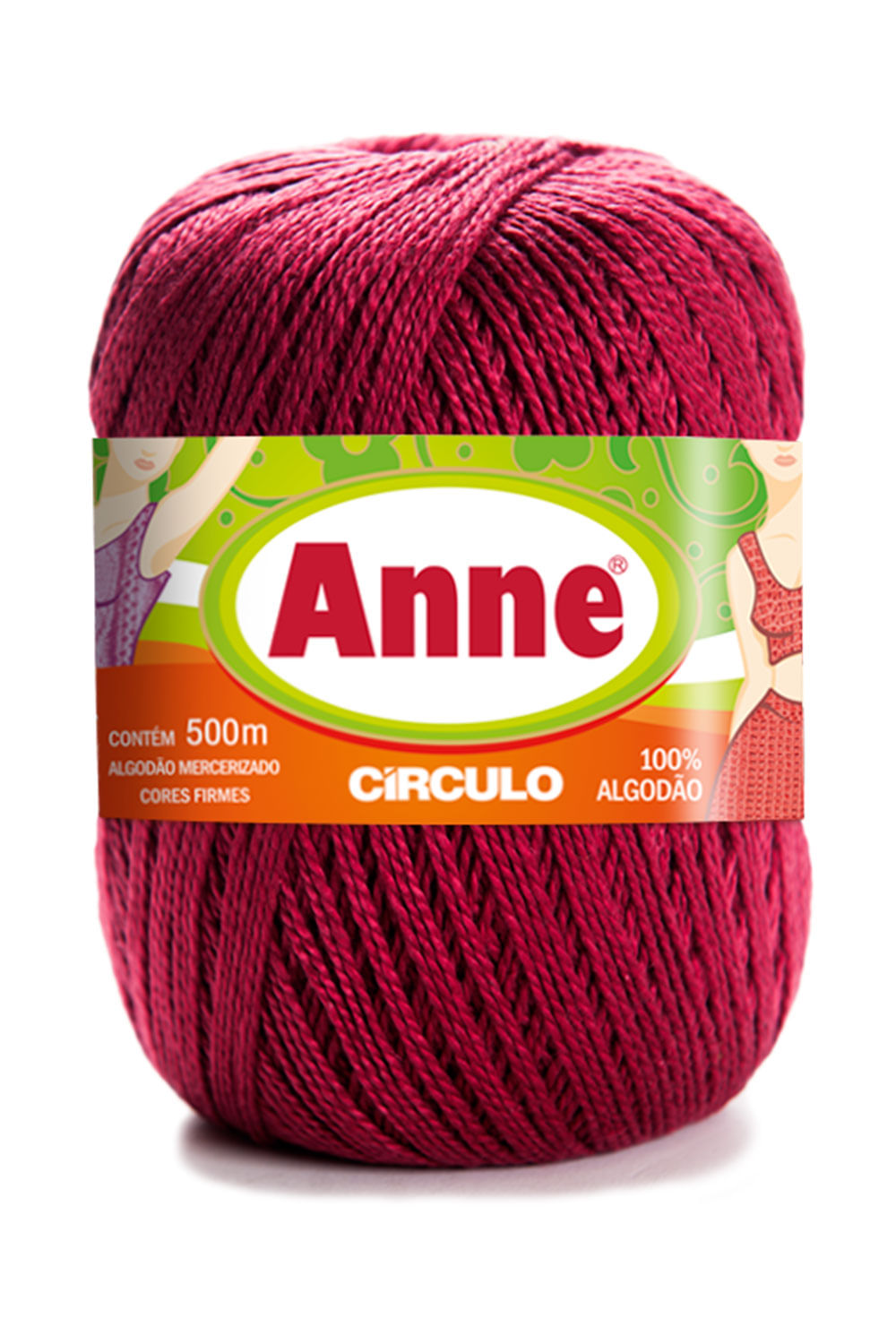 Linha Anne 500m Nº4/2 7136 Vermelho Marsala