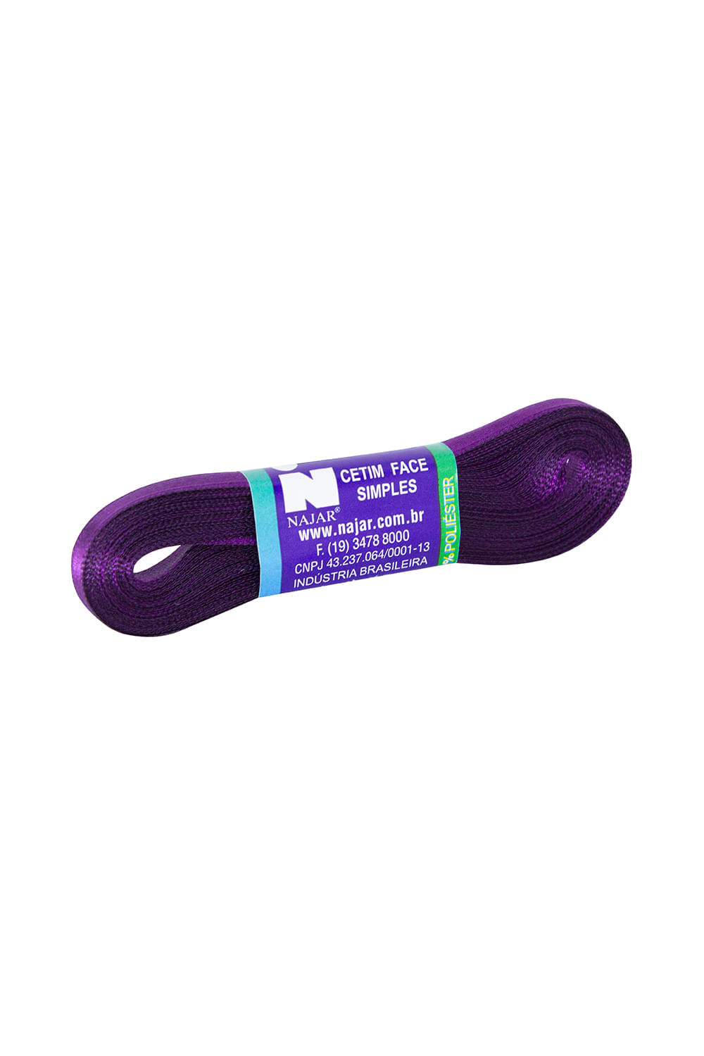 Fita de Cetim Nº01 7mm Peça com 10m Roxo Violeta