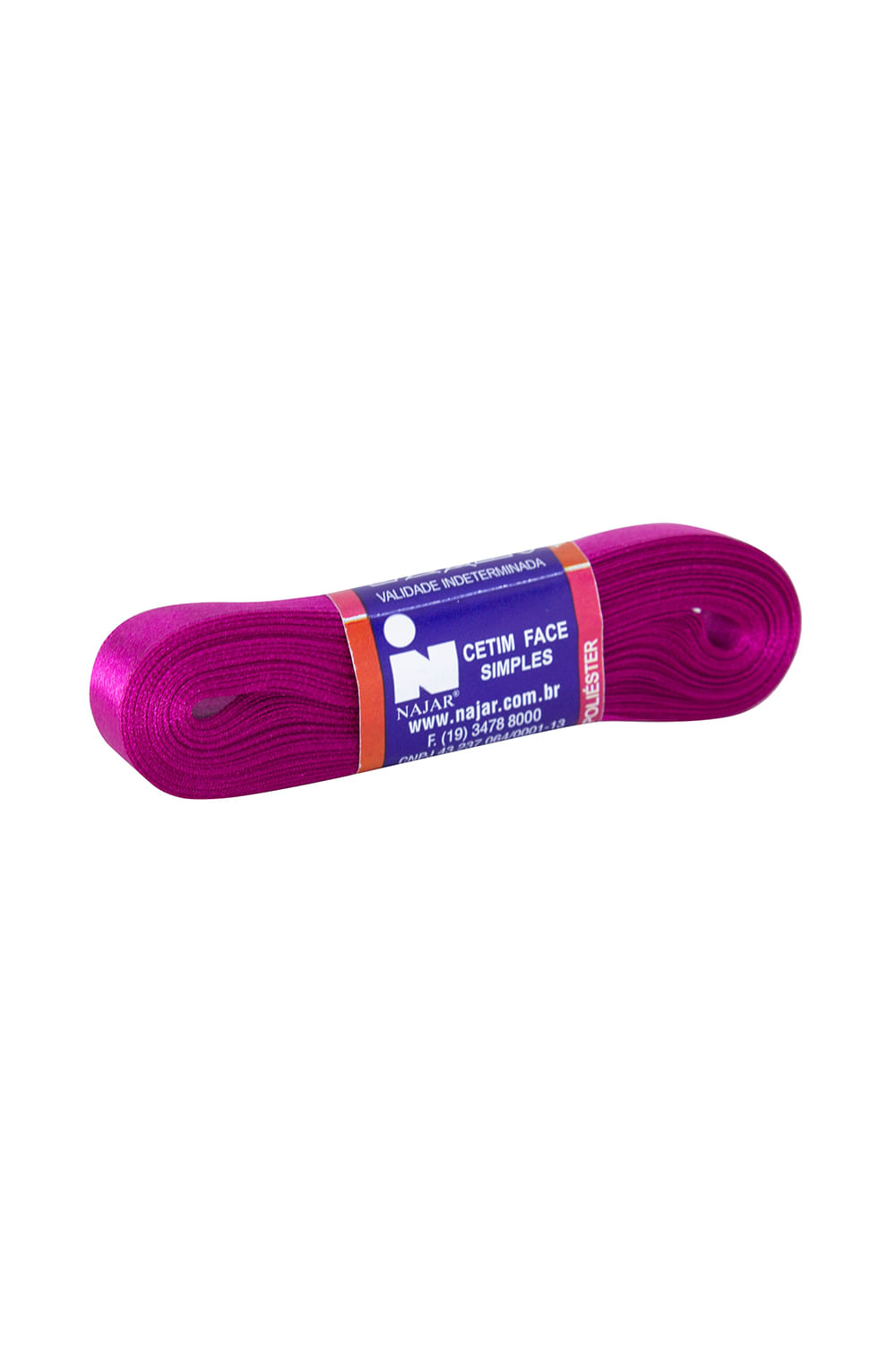 Fita de Cetim Nº03 15mm Peça com 10m Rosa Bispo