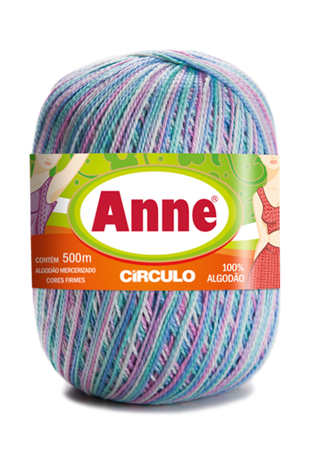 Linha Anne 500m Nº4/2 9490 Sereia Multicolor