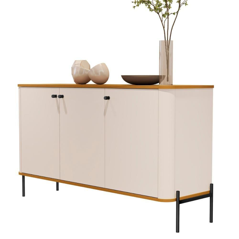 Buffet Nova Orleans Off White Nature Preto