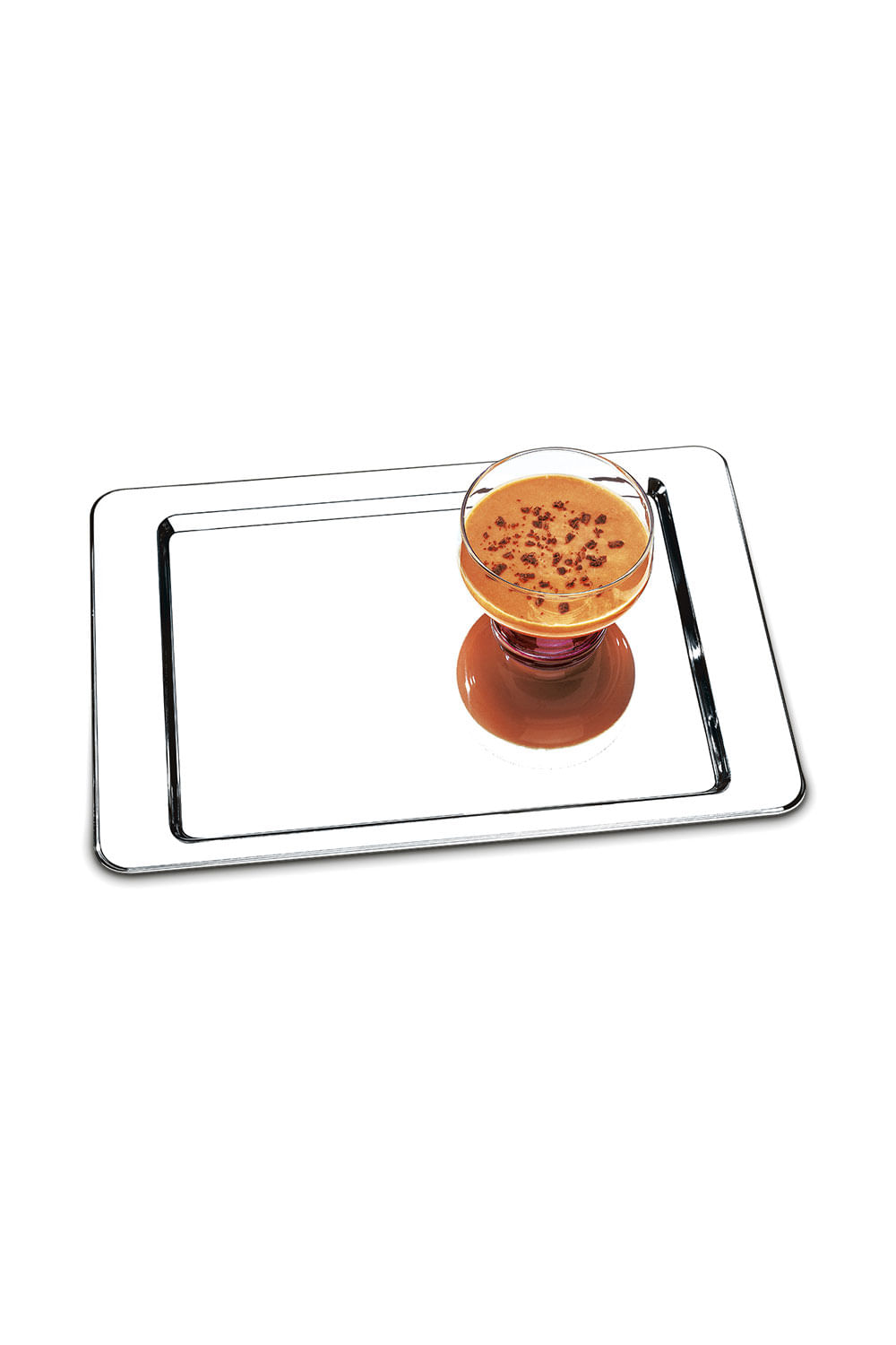 Bandeja Brinox Átina em Aço Inox 40x28cm - 1 Peça