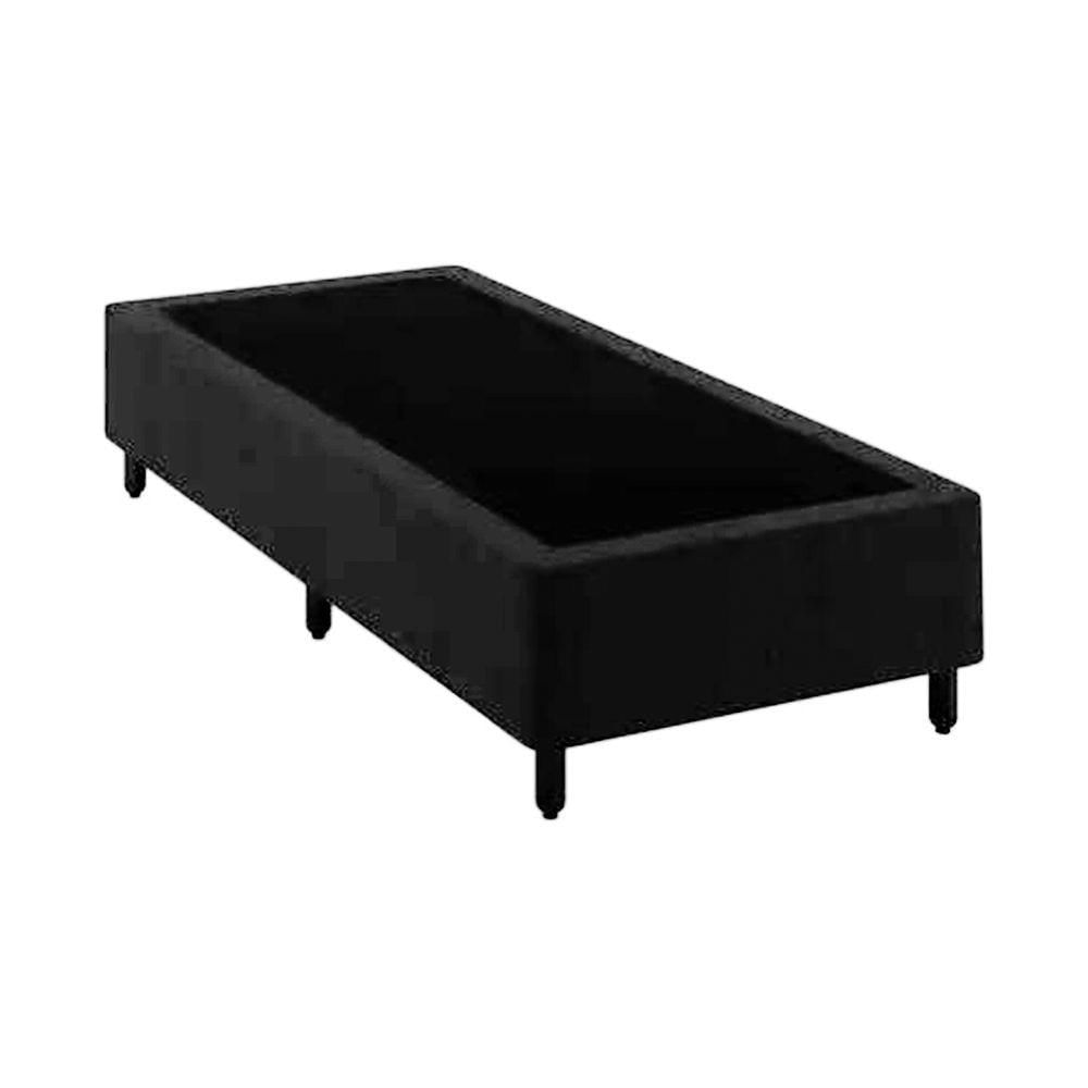 Base Cama Box Solteiro Comum Preto