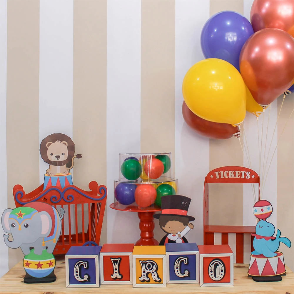 Mágico Decorativo de Mesa Tema Circo Produfest MDF