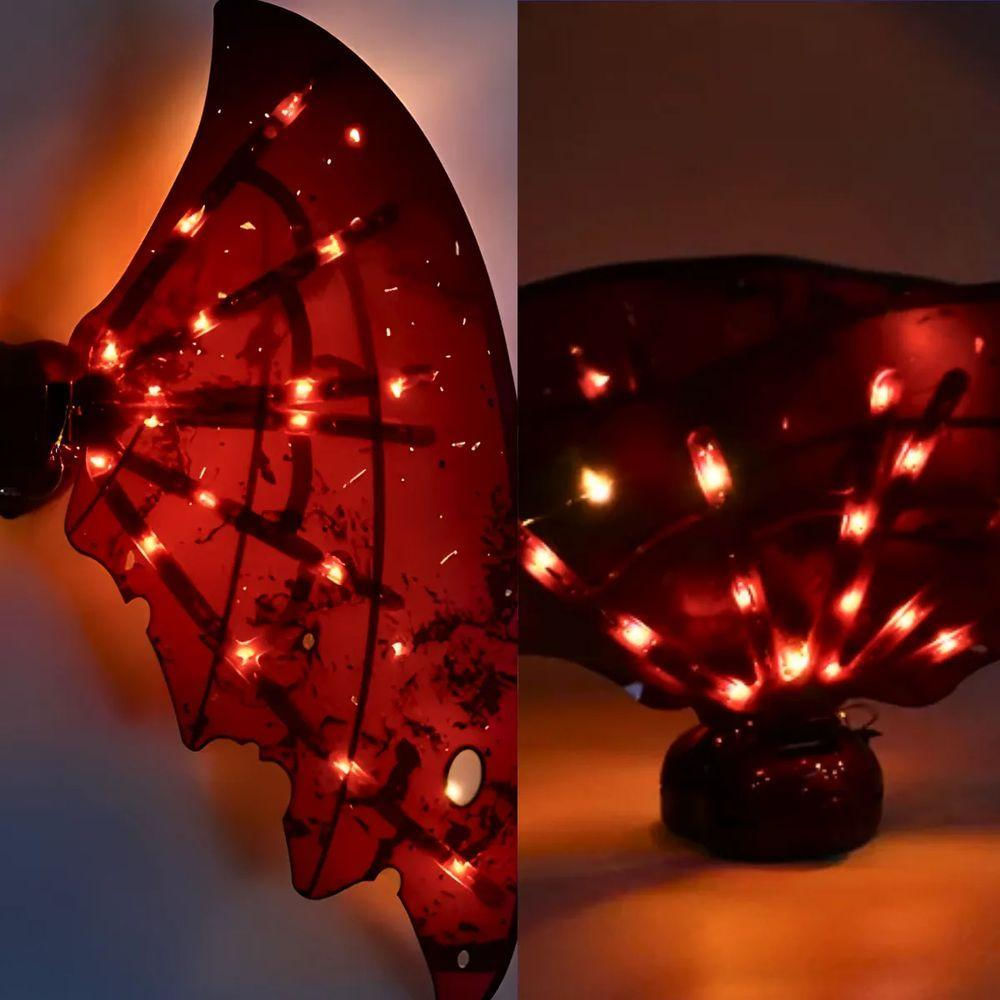 Fantasia De Asas Para Festas Com Led E Música Modelo Dragão