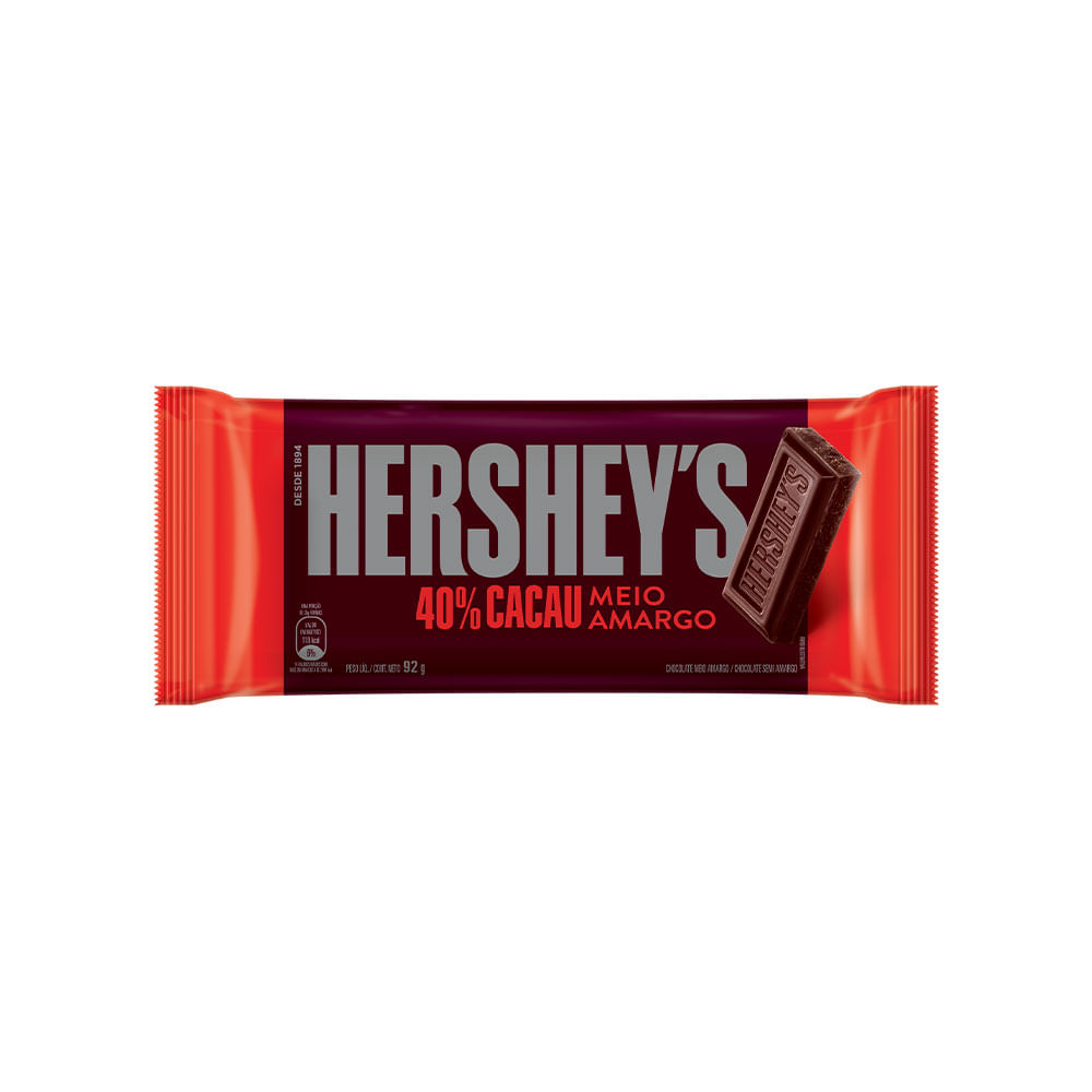 Chocolate Hershey's Meio Amargo 92g