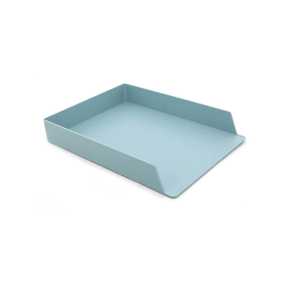 Organizador de Mesa Le Retangular Azul Pastel Tamanho Grande 32,5x24x5cm