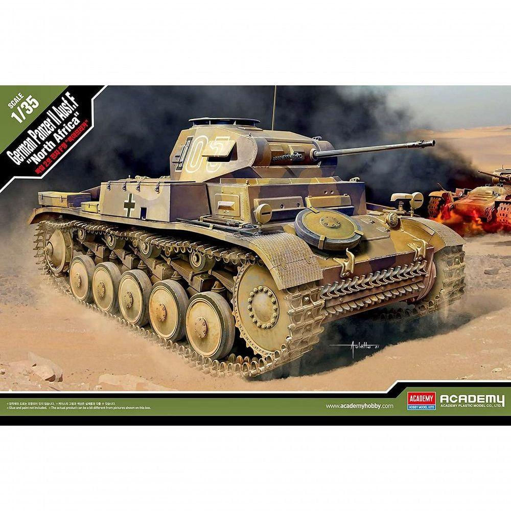 Academy Panzer Ii Ausf.f 'north Africa' 1-35 - Modelo de Tanque