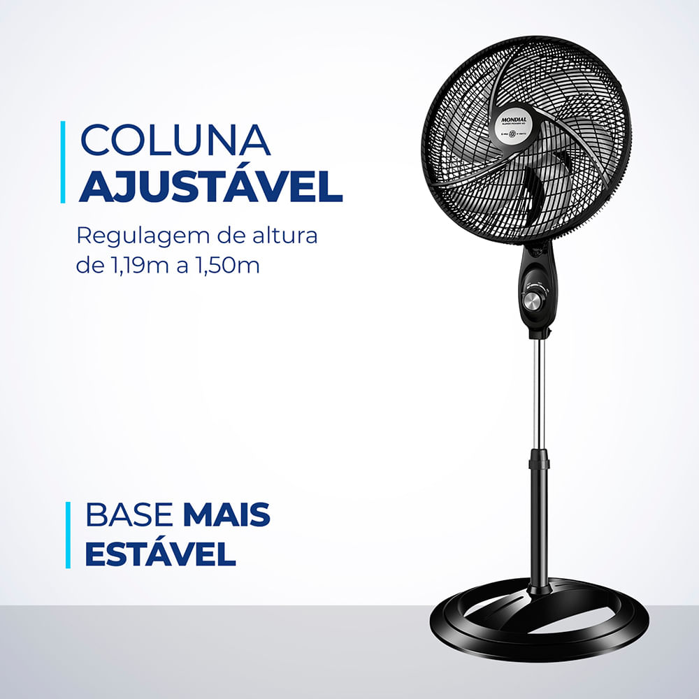 Ventilador de Coluna Mondial 6 Pás Super Power VSP40CB - 40cm 220V