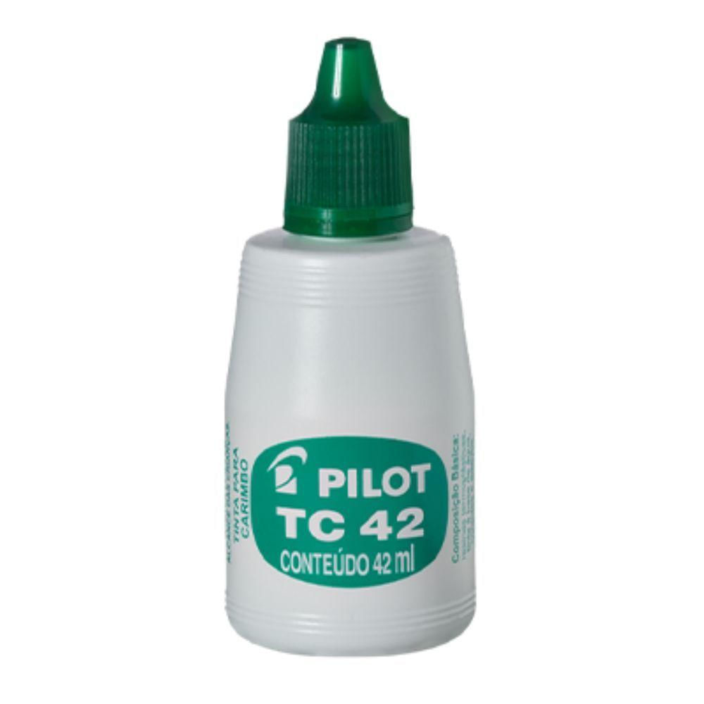 Tinta Tc42 Para Carimbo 42ml Pilot Verde