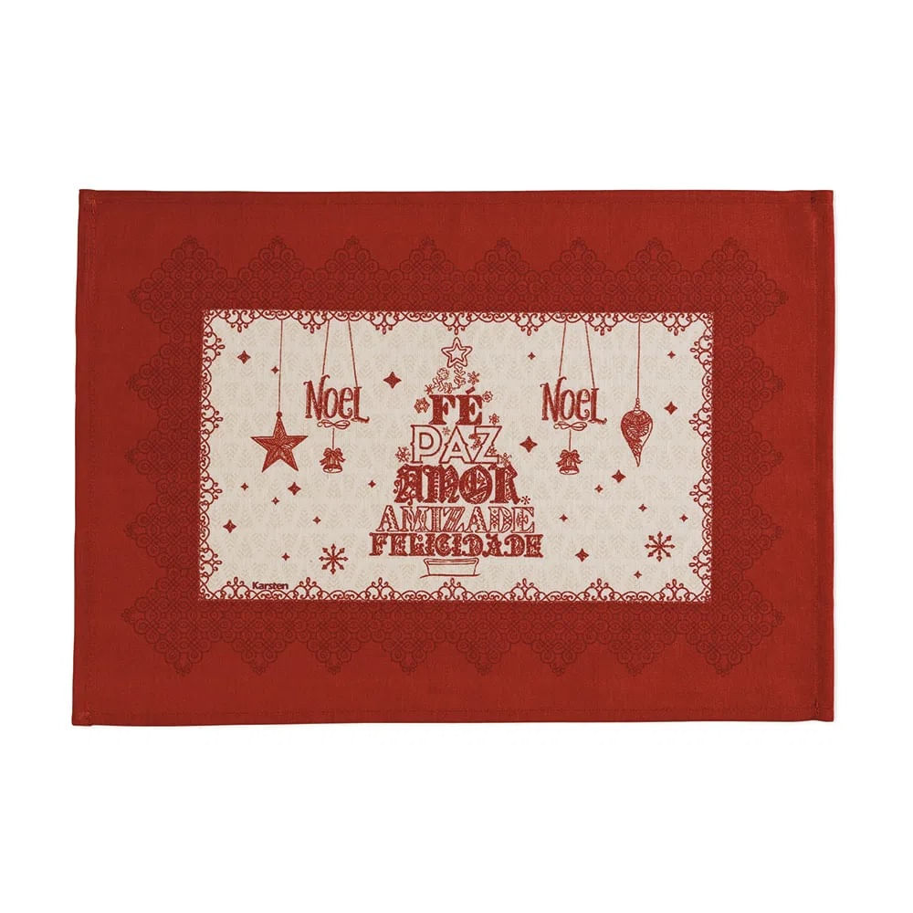 Lugar Americano Natal 45x33cm Magia Natalina Karsten