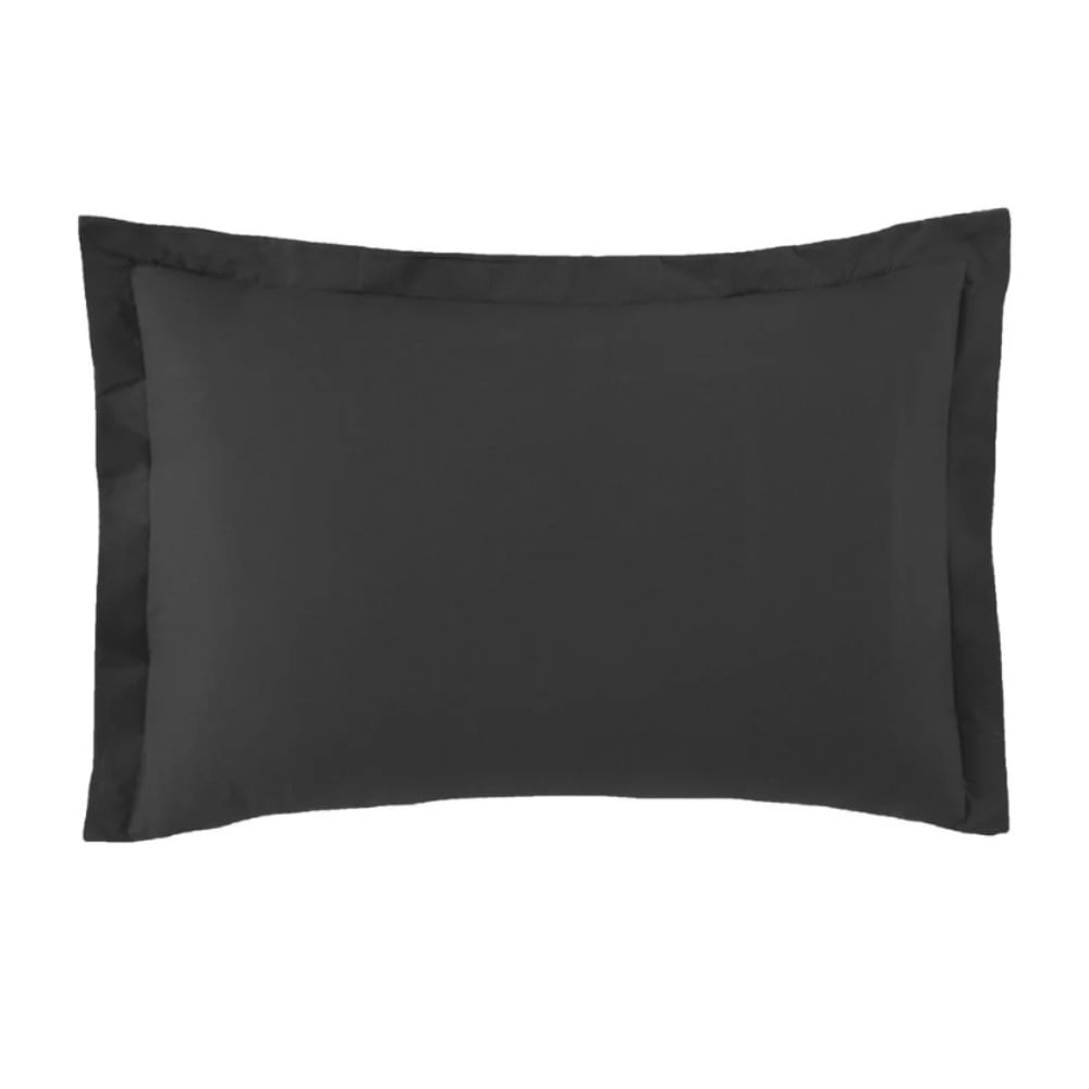 Fronha Avulsa Toque Acetinado 50x70cm Preto Limo Altenburg