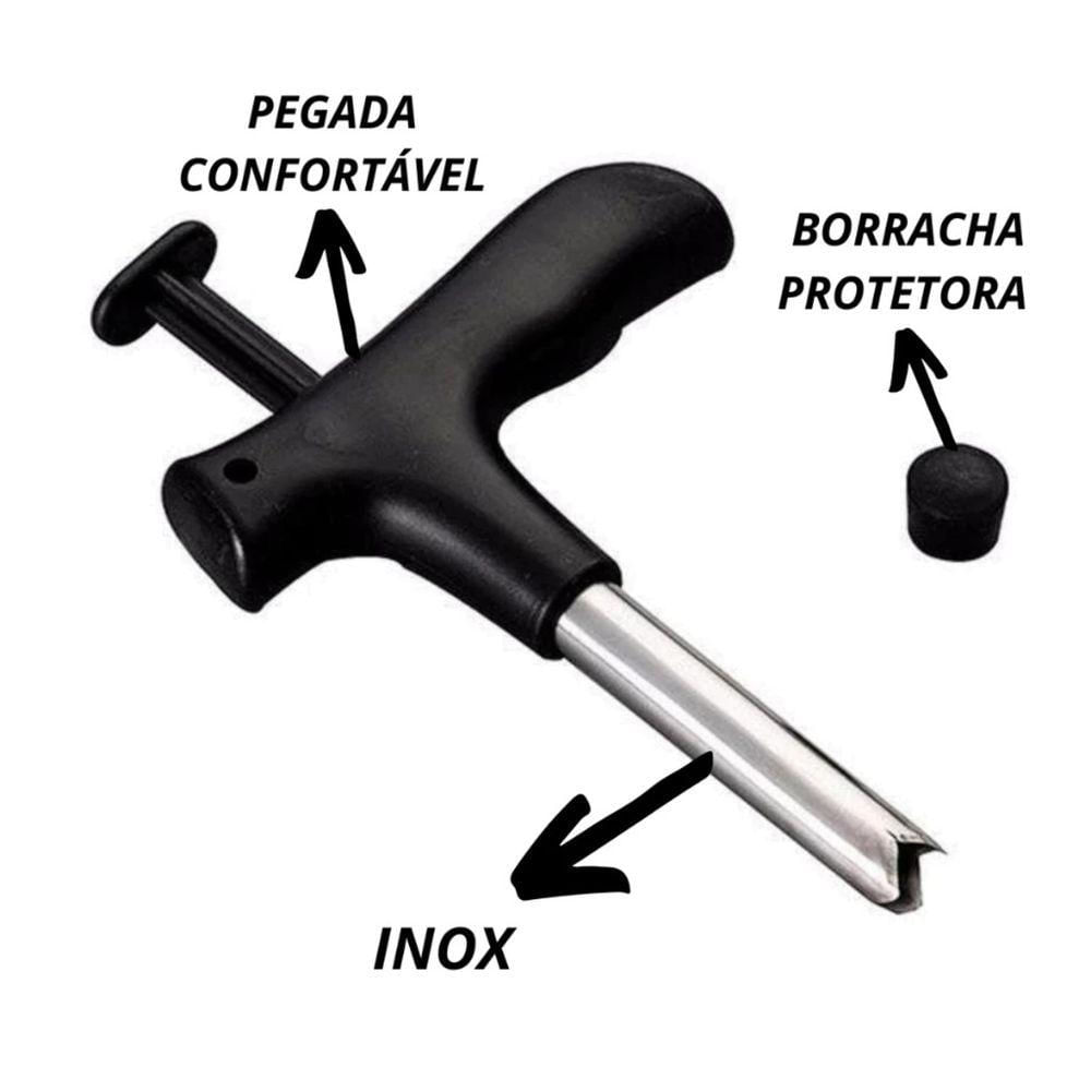 Furador Abridor Manual De Coco Profissional Em Aço Inox