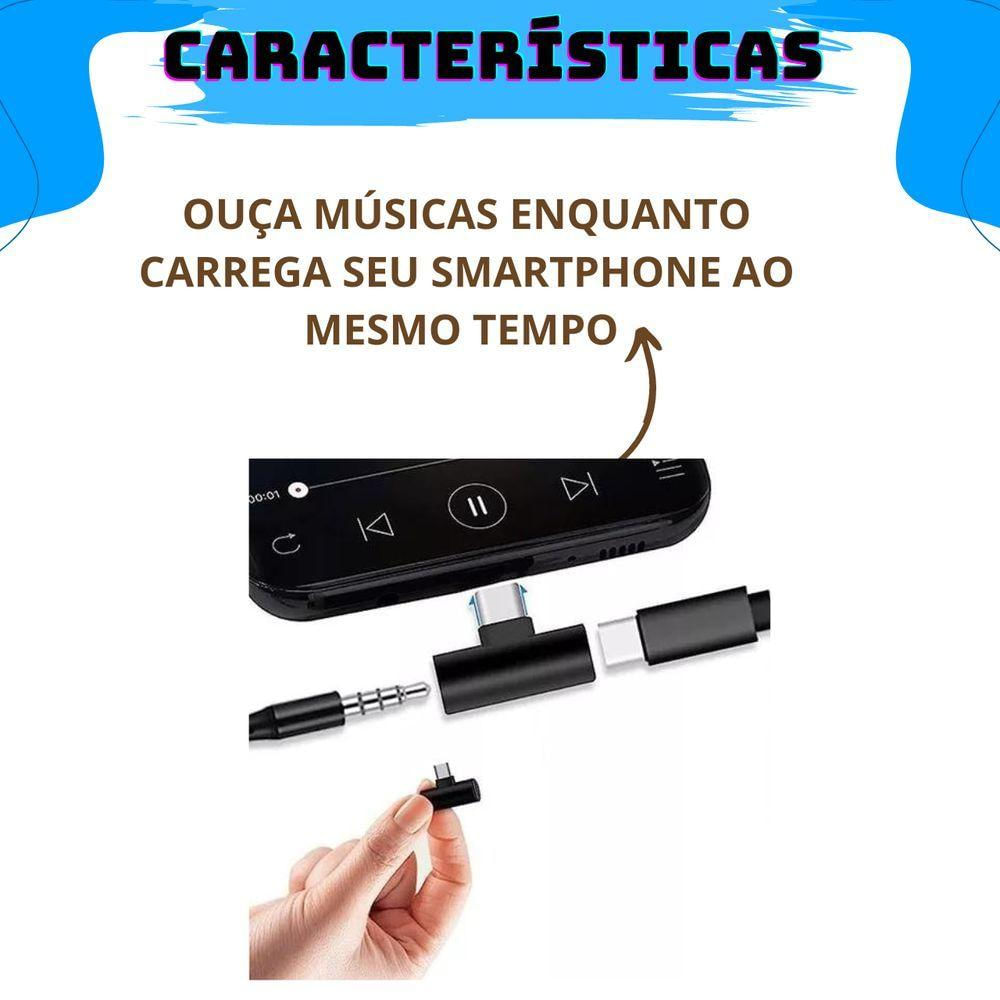 Kit 10 Adaptadores Para Smartphone Celular Tipo-c Para Tipo-c E P2 3.5mm Le-5586