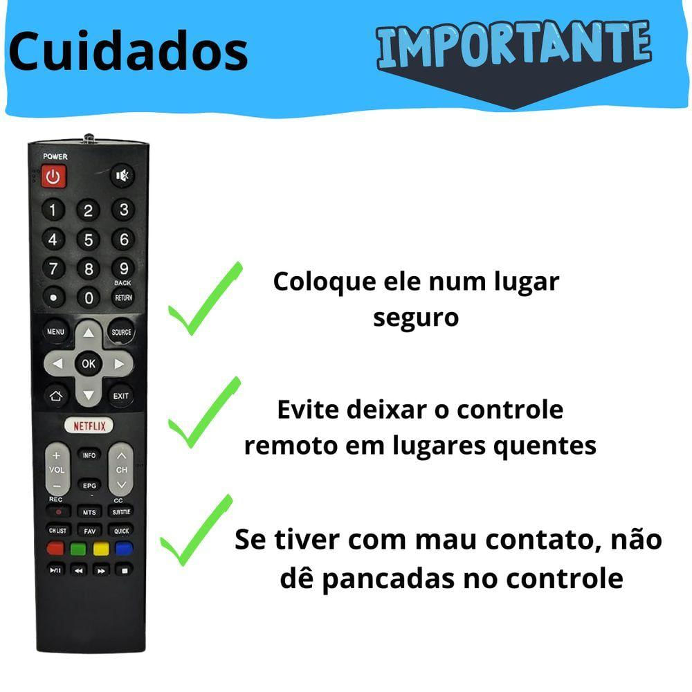 Kit Com 10 Controles Remotos Tv Philco Lcd-smart Preto Le-7054 Ptv55u21dswnc - Ptv55u21dswnt