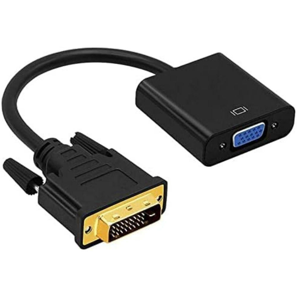 Conversor Adaptador Conector Dvi-d 24+1 Macho P- Vga 15 Pinos Fêmea