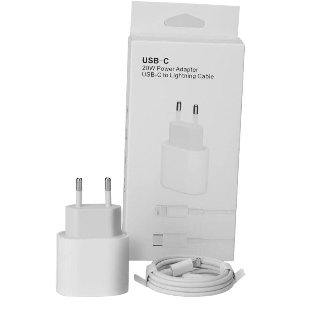 Carregador Turbo Para Celular Iphone 20w Usb Tipo C