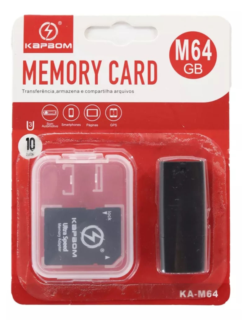 Cartão De Memória 64gb Kapbom - Ka-m64