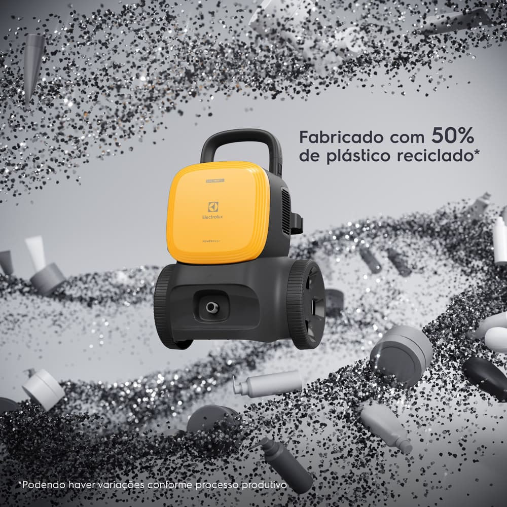 Lavadora de Alta Pressão Electrolux PowerWash 1400W com 1800PSI Preto com Amarelo / 220V