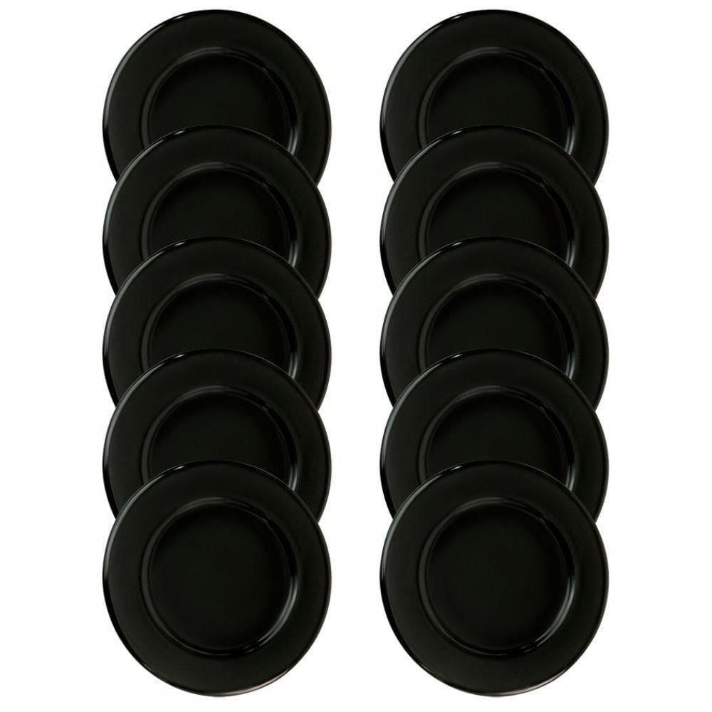 Espalhador Grande Sabaf Esmaltado Para Cooktop - 10 Peças Preto