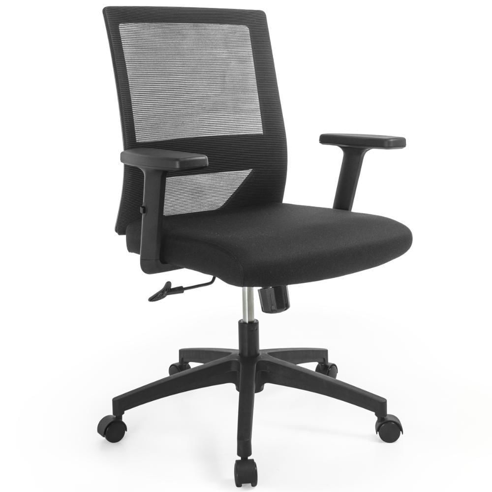 Cadeira De Escritório Ergonômica Chicago Diretor Tela Mesh Com Relax - Preto