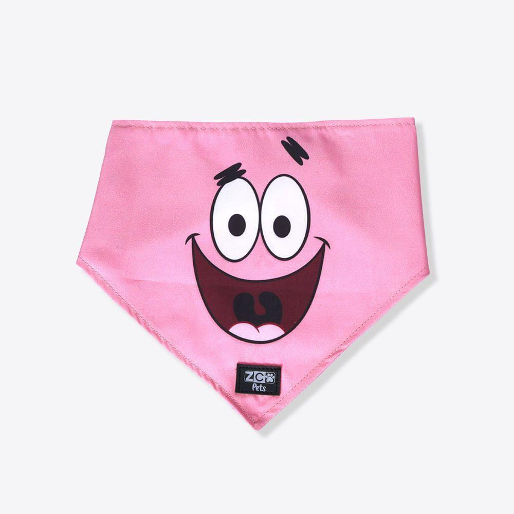 Bandana Zonacriativa Pets Patrick Estrela Bob Esponja M