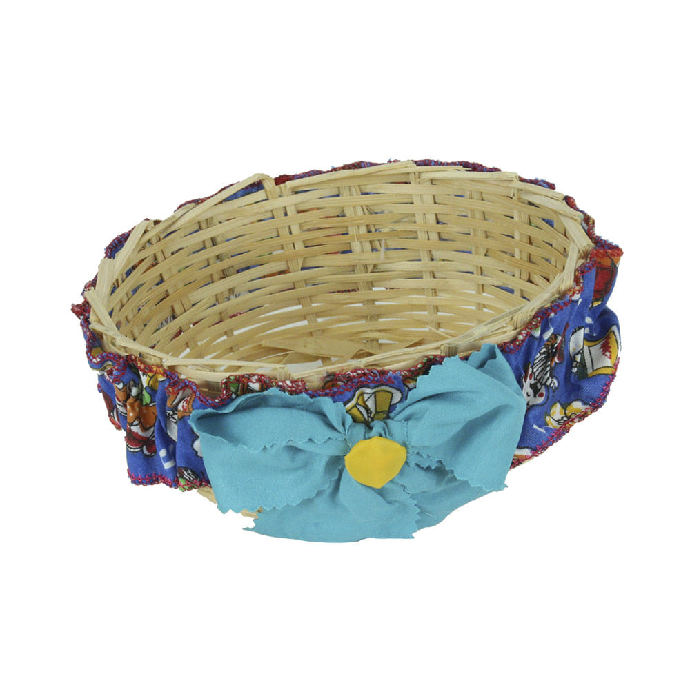 Cesta Junina Decorativa Flor de Brotas