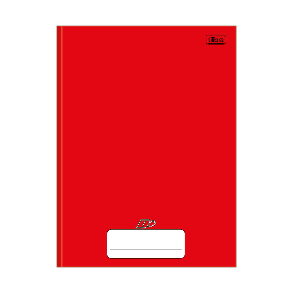 Caderno Brochura Tilibra Capa Dura 14 Vermelho 96 Folhas Le Biscuit 2211