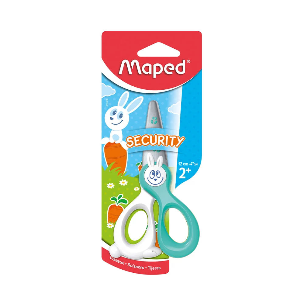 Tesoura Escolar Maped Kidicut Security com Ponta Redonda 12cm