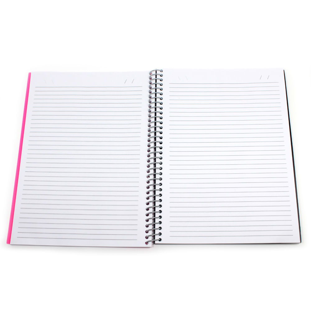 Caderno Universitário Confetti Espiral Capa Plástica Le Listras Candy Colors 10 Matérias 200 Folhas