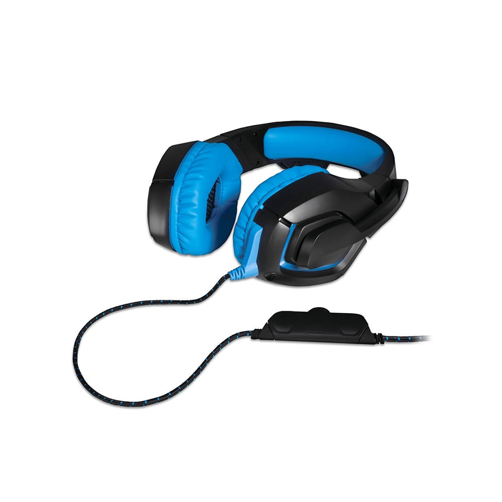 Headset Gamer Warrior Straton USB 2.0 Stereo LED Azul - PH244 - Le biscuit