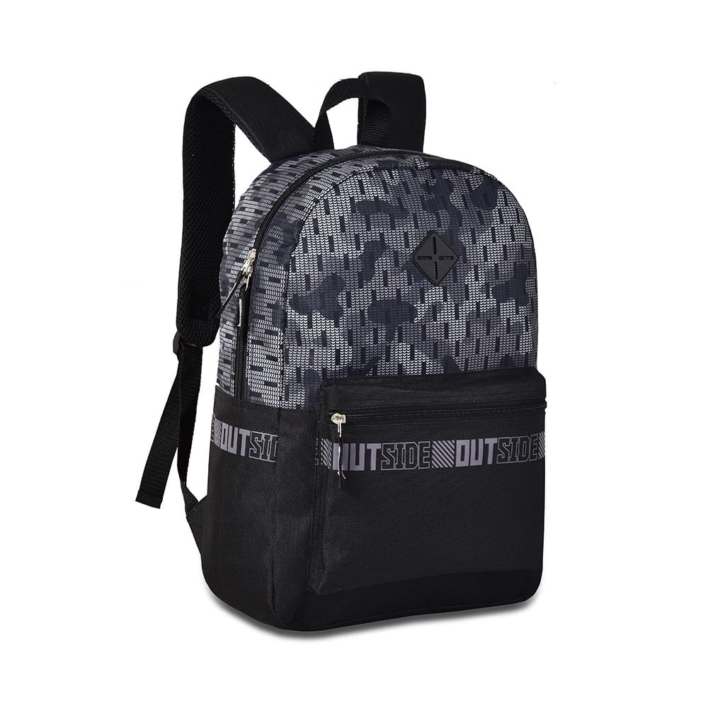 Mochila Teen Clio Style Camuflada Bolso Telado 17" - Item Sortido