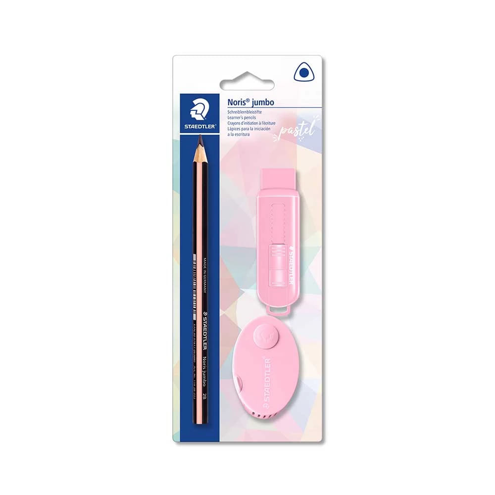 Kit Escrita Staedtler Tom Pastel com 1 Lápis Grafite Noris Jumbo