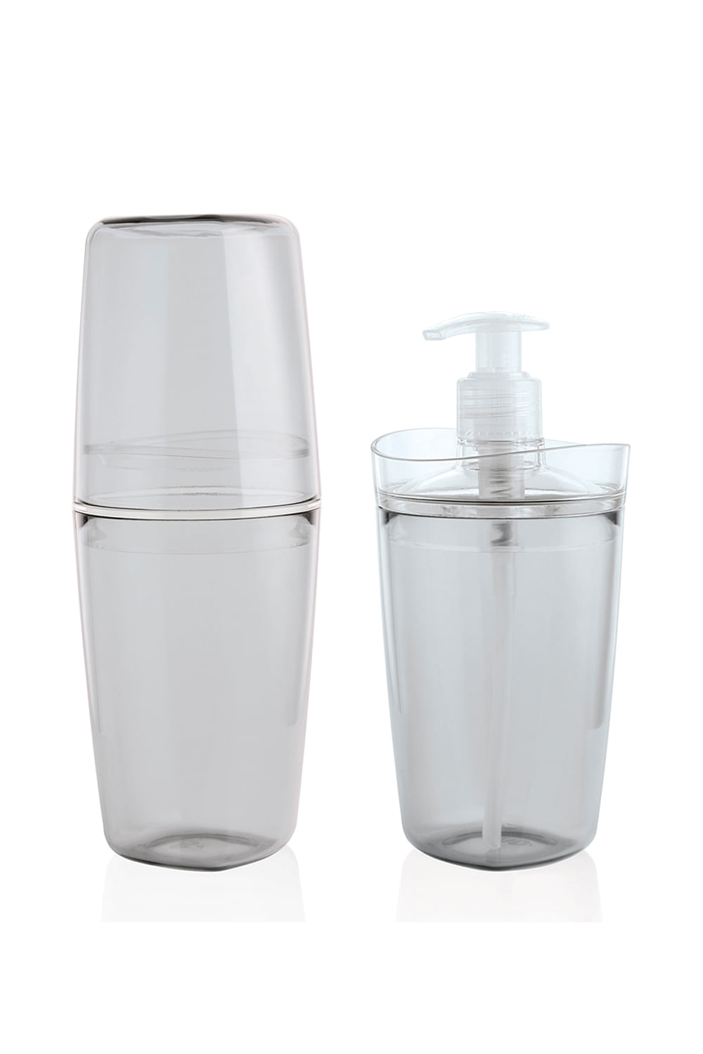 Conjunto para Banheiro Martiplast Tule Cristal com 2 Peças