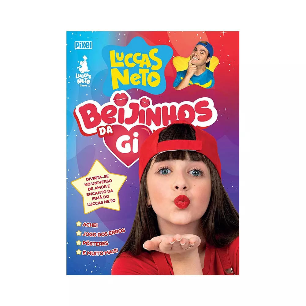 Livro Infantil Pixel Luccas Neto Beijinhos da Gi - Le biscuit