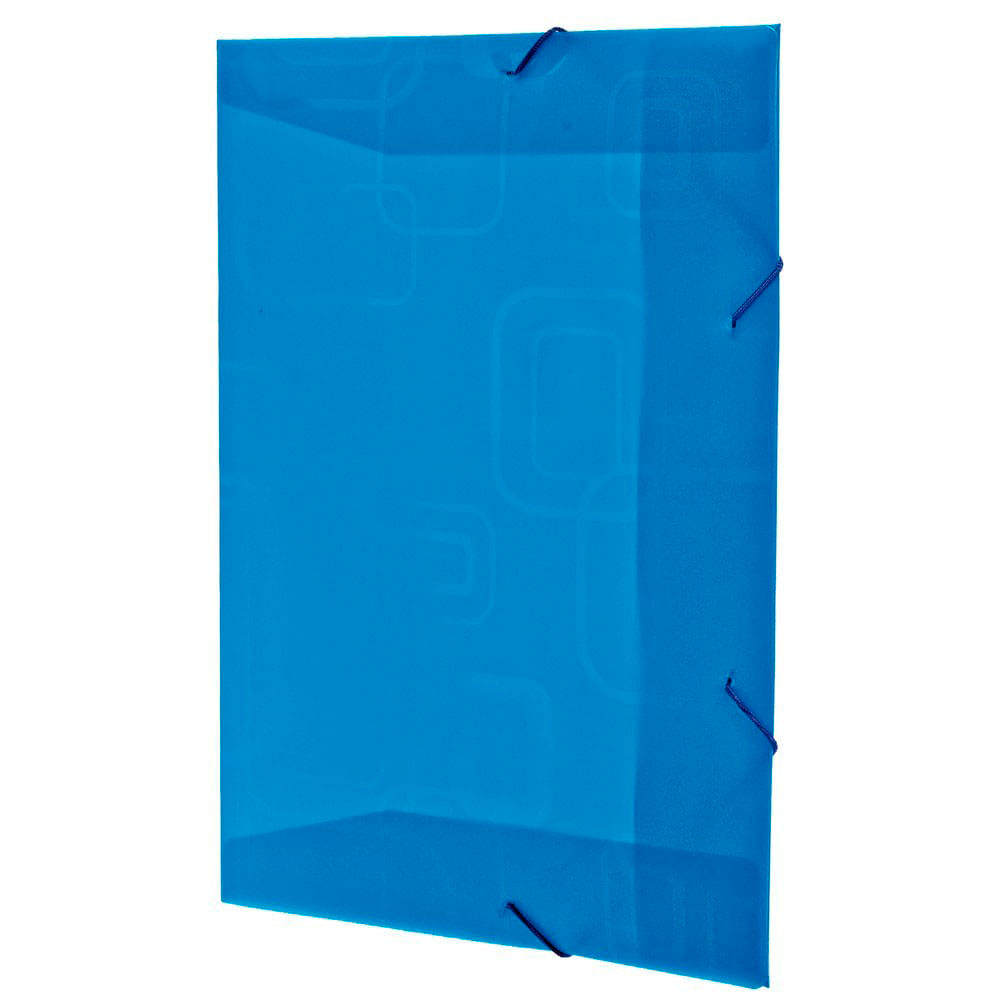 Pasta Aba Elástico Dello Fine sem Lombo Azul 33,5x23,5cm