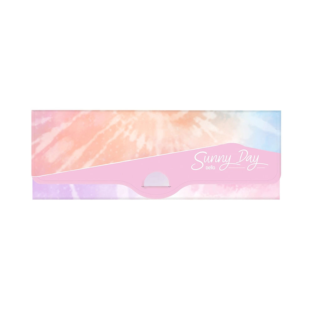 Estojo Teen Dello SunnyDay Sun Estilo Tie Dye Rosa em Polipropileno