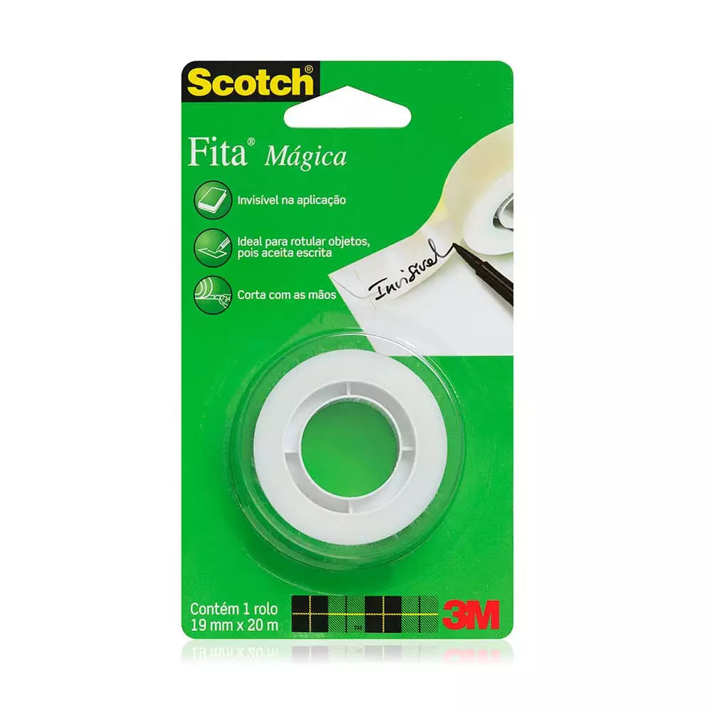 Fita Adesiva Mágica Scotch 3M 19mmx20m