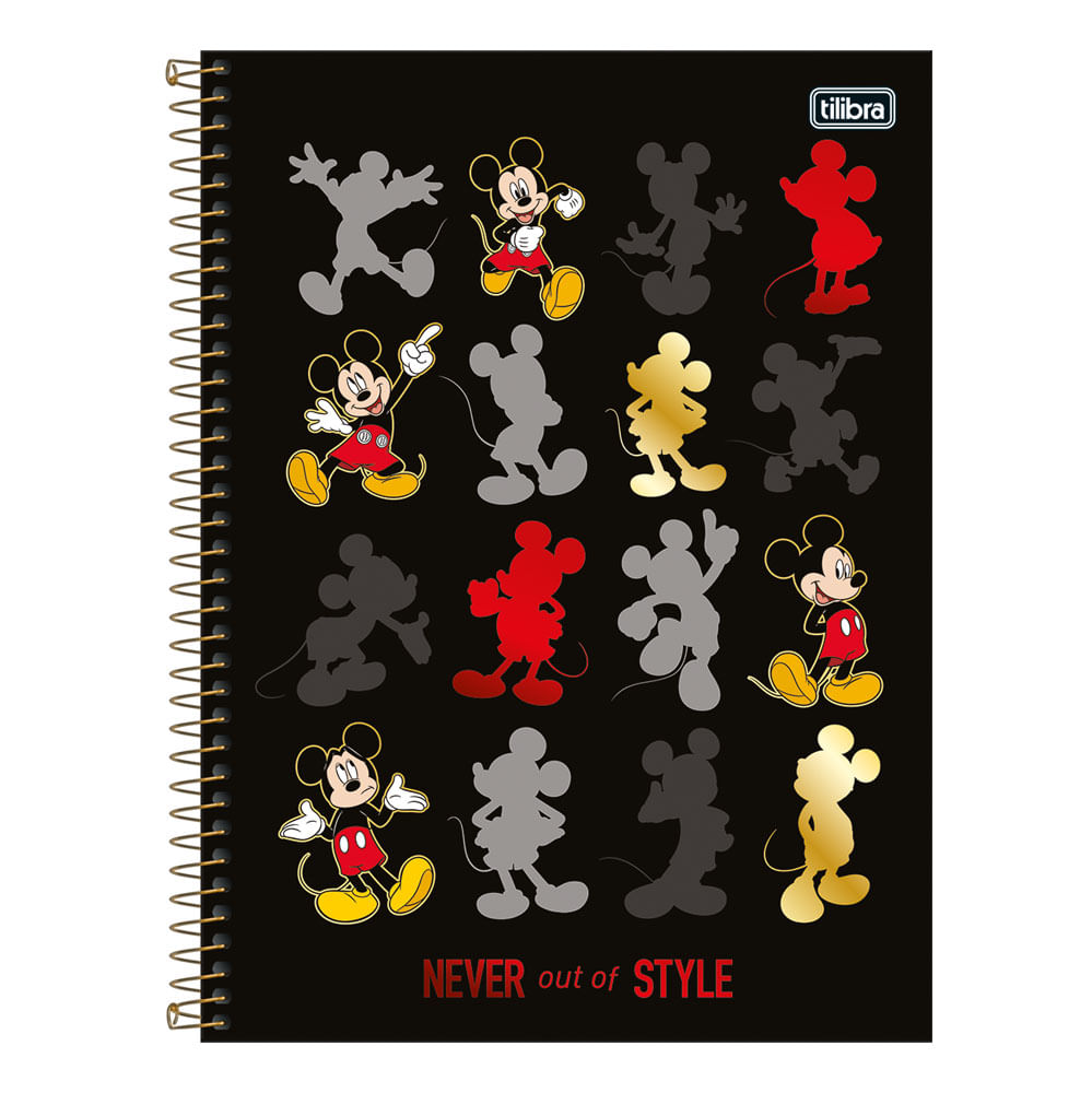 Caderno Universitário Tilibra Espiral Capa Dura Mickey 1 Matéria Capas Diversas - Item Sortido